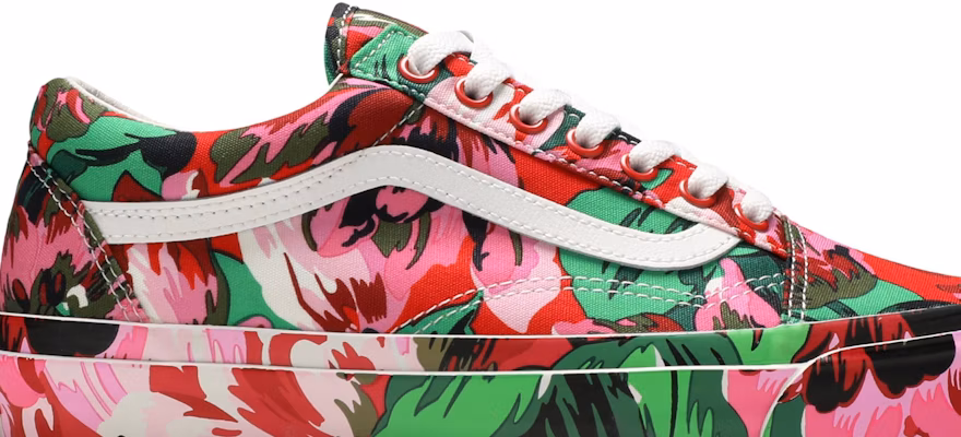 Kenzo x Vans 經典款 OG Old Skool LX '紅色花卉' VN0A4P3X02G Order Kenzo x Vans 經典款 OG Old Skool LX '紅色花卉' VN0A4P3X02G