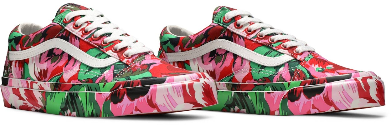 Kenzo x Vans 經典款 OG Old Skool LX '紅色花卉' VN0A4P3X02G Cheap Kenzo x Vans 經典款 OG Old Skool LX '紅色花卉' VN0A4P3X02G