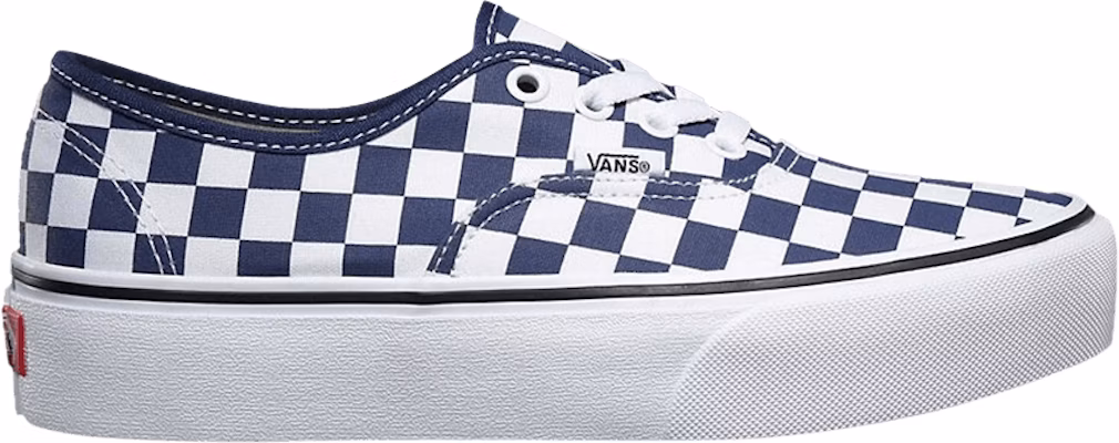 Vans Authentic Platform 2.0 Checkerboard Medieval Blue
