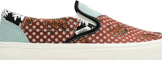 Vans Classic Slip-On 'Tiger Patchwork' VN0A4U381IO Order Vans Classic Slip-On 'Tiger Patchwork' VN0A4U381IO