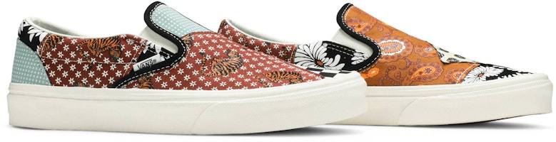 Vans Classic Slip-On 'Tiger Patchwork' VN0A4U381IO Cheap Vans Classic Slip-On 'Tiger Patchwork' VN0A4U381IO