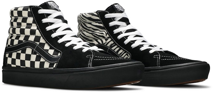 Vans Sk8-Hi ComfyCush 'Mixed Media - Hitam Kotak-kotak' VN0A3WMB17Q Cheap Vans Sk8-Hi ComfyCush 'Mixed Media - Hitam Kotak-kotak' VN0A3WMB17Q