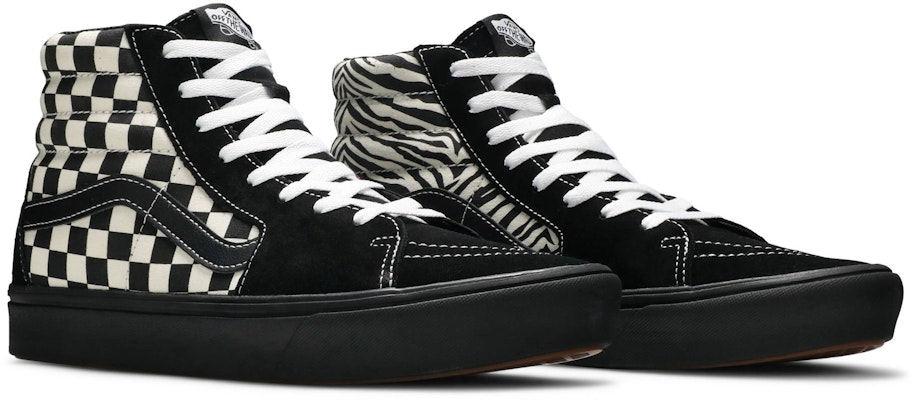 Vans Sk8-Hi ComfyCush 'Mixed Media - Black Checker' VN0A3WMB17Q Cheap Vans Sk8-Hi ComfyCush 'Mixed Media - Black Checker' VN0A3WMB17Q