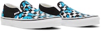 Cheap Vans Classic Slip-On 'Butterfly Checkerboard' dalam corak rama-rama. VN0A5AO85KK