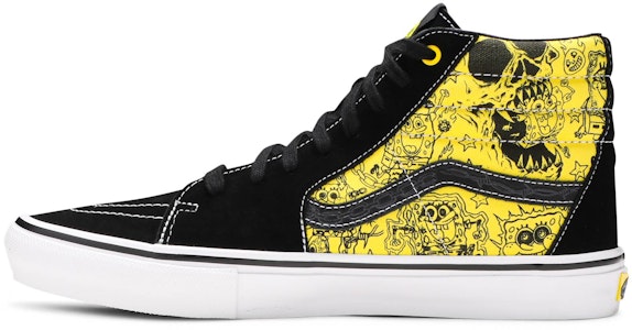 Mike Gigliotti x SpongeBob x Vans Skate Sk8-Hi 'Hitam Kuning' VN0A5FCCZAU Lookbook Mike Gigliotti x SpongeBob x Vans Skate Sk8-Hi 'Hitam Kuning' VN0A5FCCZAU