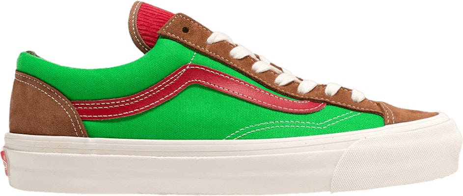 Red and 2025 green vans