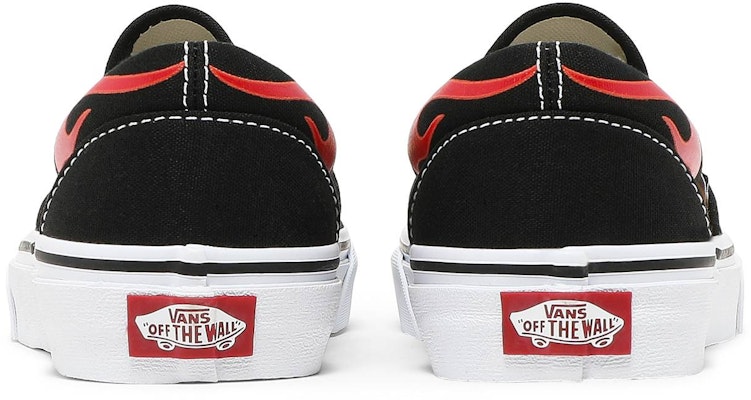 Red 2025 vans flames