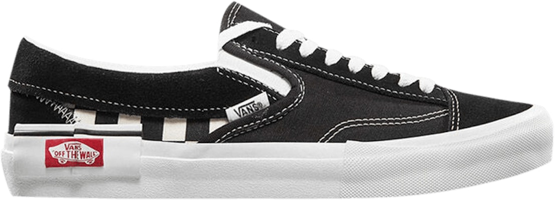 Vans checkerboard slip top on cap black