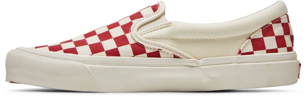 Vans OG Classic Slip-On LX 'Red Checkerboard' Merah Petak-Petak VN0A32QNP4H Lookbook Vans OG Classic Slip-On LX 'Red Checkerboard' Merah Petak-Petak VN0A32QNP4H