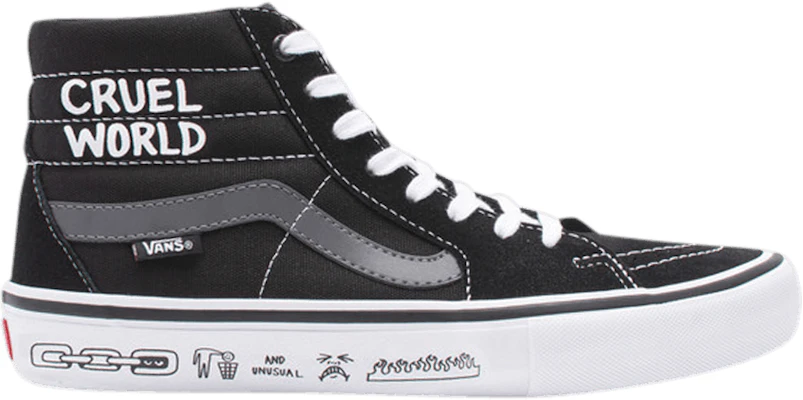Cruel world 2025 vans shoes