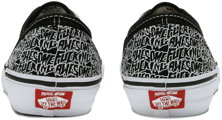 Fucking Awesome x Vans Authentic Pro 黒 (FA x Vans 黒) VN0A4BOZSK8 Details for Fucking Awesome x Vans Authentic Pro 黒 (FA x Vans 黒) VN0A4BOZSK8