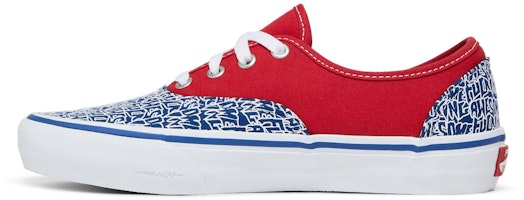 반스 어센틱 프로 "레드 블루", 퍼킹 어썸 콜라보 VN0A4BOZSK9 Lookbook 반스 어센틱 프로 "레드 블루", 퍼킹 어썸 콜라보 VN0A4BOZSK9