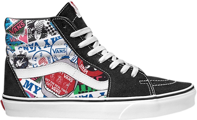 Vans slip on mash up stickers 2025