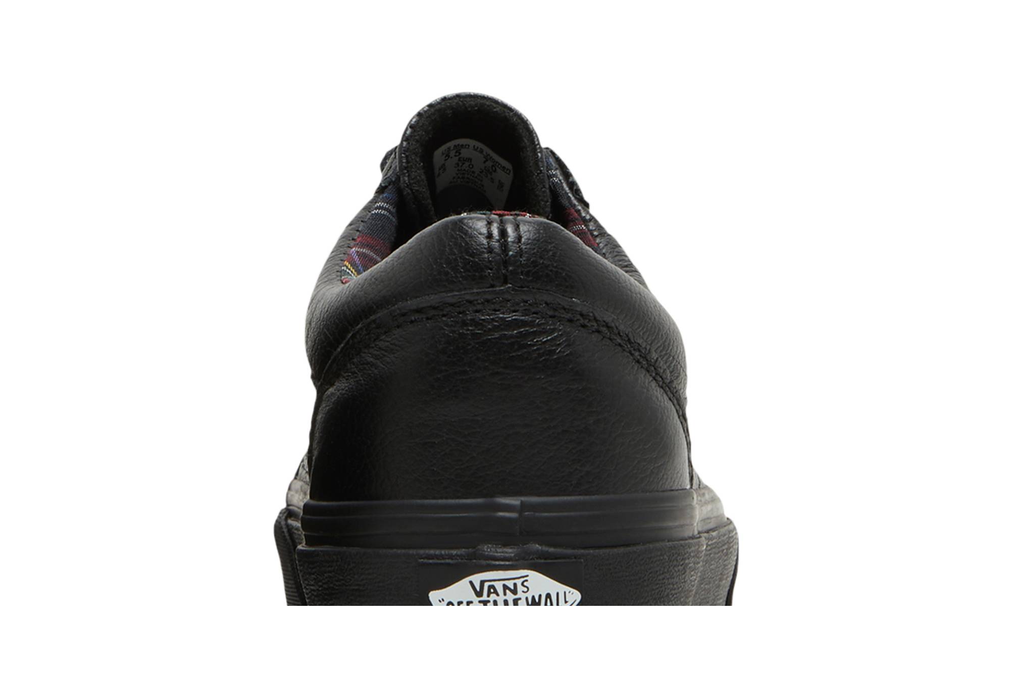 Sizing Vans Old Skool de Cuero 'Cuadro Negro' VN0003Z6I1I