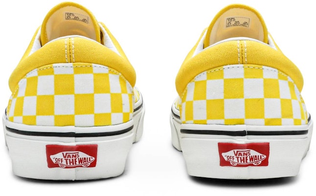 Vans Era 'Checkerboard Kuning Vibrant' VN0A4BV4VXL Details for Vans Era 'Checkerboard Kuning Vibrant' VN0A4BV4VXL