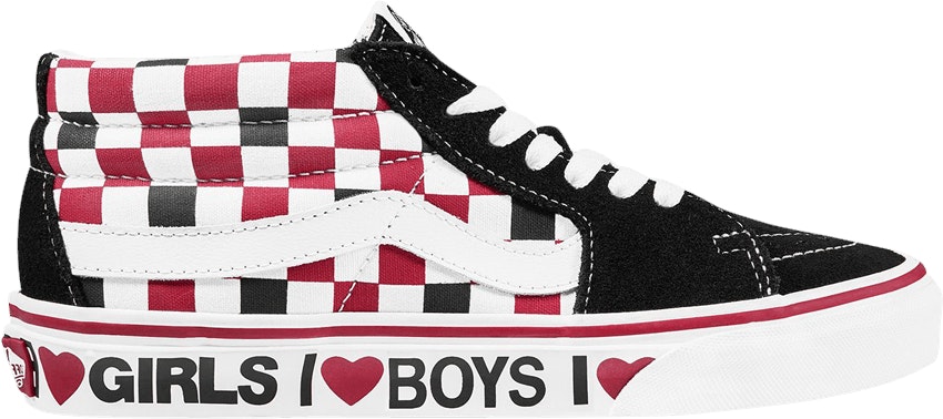 Vans Sk8 Mid Checkerboard I Heart VN0A3WM3WKU VN0A3WM3WKU