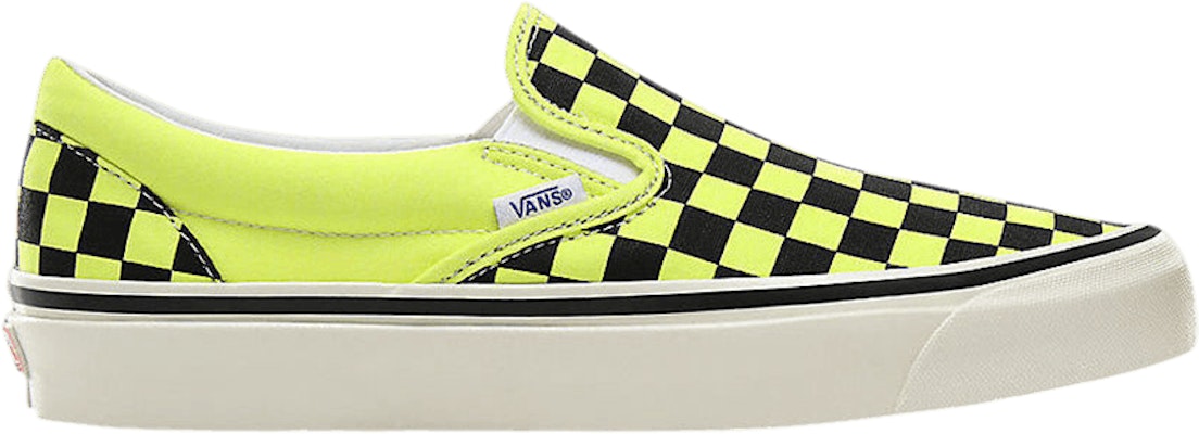 Checkerboard yellow vans online