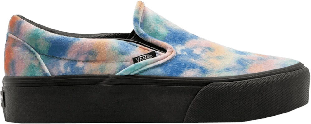 Vans Classic Slip On Platform Velvet Tie Dye VN0A3JEZQ6E