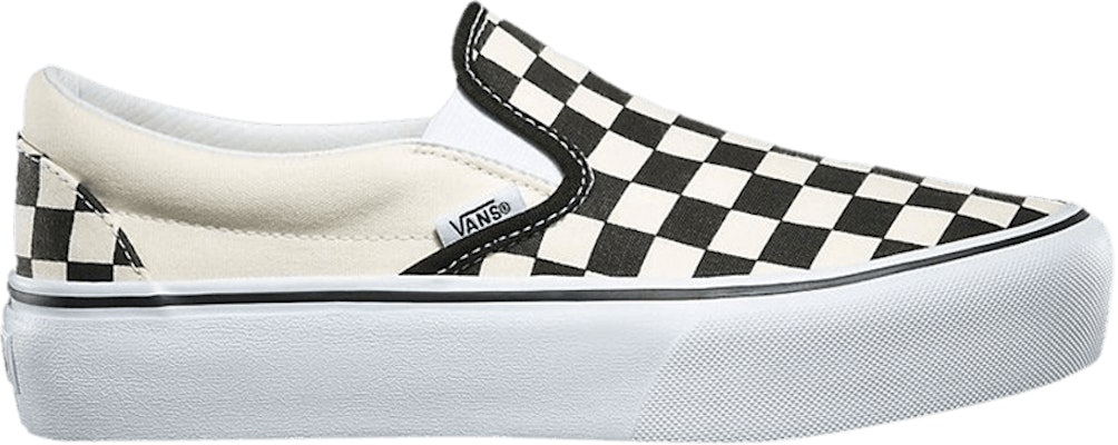 Vans Classic Slip-On Platform 'Checker - Black White' VN00018EBWW Buy Vans Classic Slip-On Platform 'Checker - Black White' VN00018EBWW