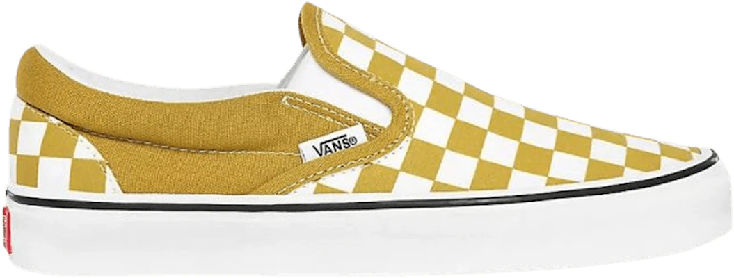Gold checkerboard vans online