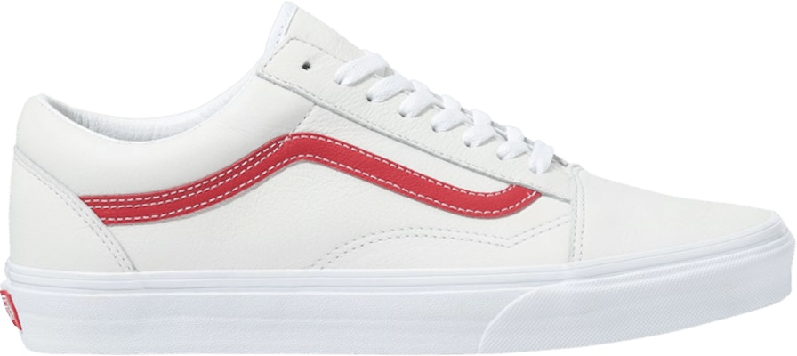 White red 2025 vans old skool