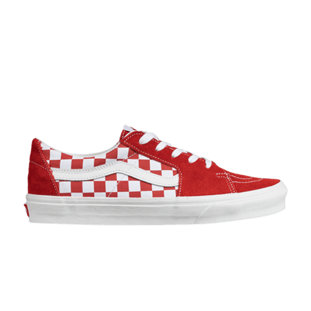 racing red checkered vans