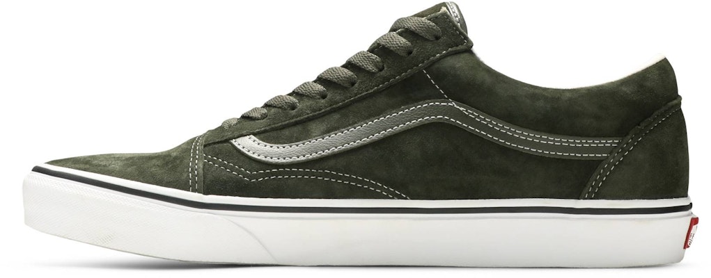 Vans Old Skool 'Pig Suede - Olive' Lelaki Wanita Kasual Retro VN0A3WKT4QV Lookbook Vans Old Skool 'Pig Suede - Olive' Lelaki Wanita Kasual Retro VN0A3WKT4QV