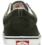 Sizing Vans Old Skool 'Pig Suede - Olive' Lelaki Wanita Kasual Retro VN0A3WKT4QV