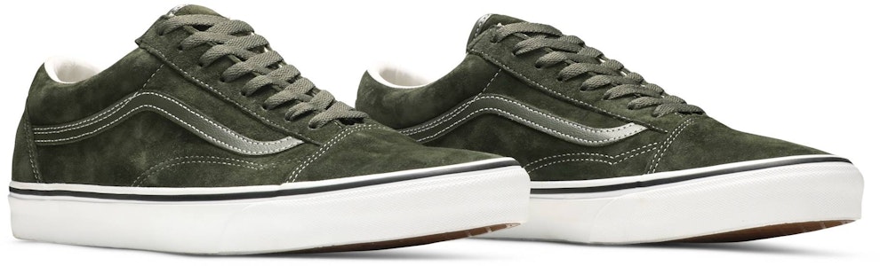 Vans Old Skool '猪皮 - 橄榄绿' VN0A3WKT4QV Cheap Vans Old Skool '猪皮 - 橄榄绿' VN0A3WKT4QV