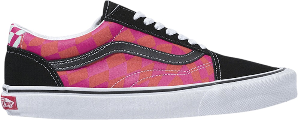 Red and black 2025 checkered old skool vans