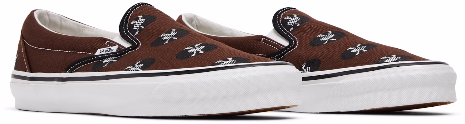 Wacko Maria x Vans OG Classic Slip-On 'Brown Records' VN0A45JK595 Cheap Wacko Maria x Vans OG Classic Slip-On 'Brown Records' VN0A45JK595