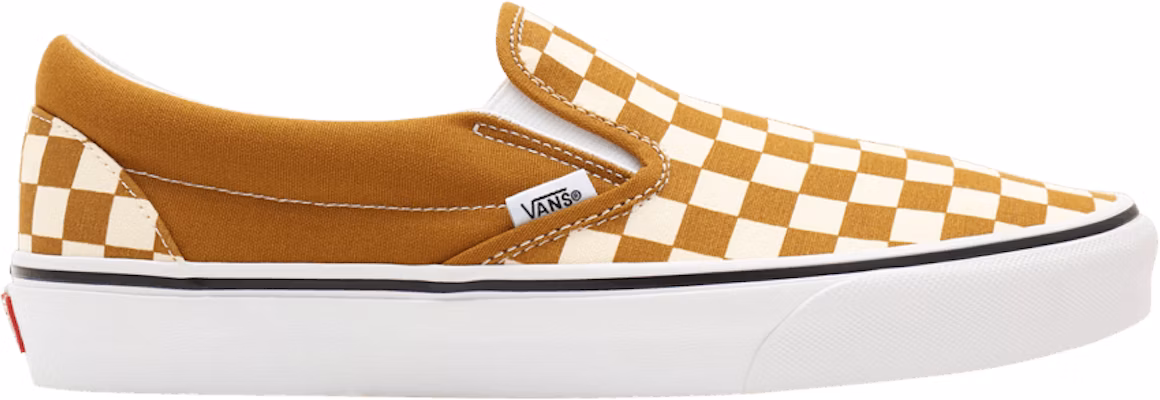 Vans top checkerboard gold