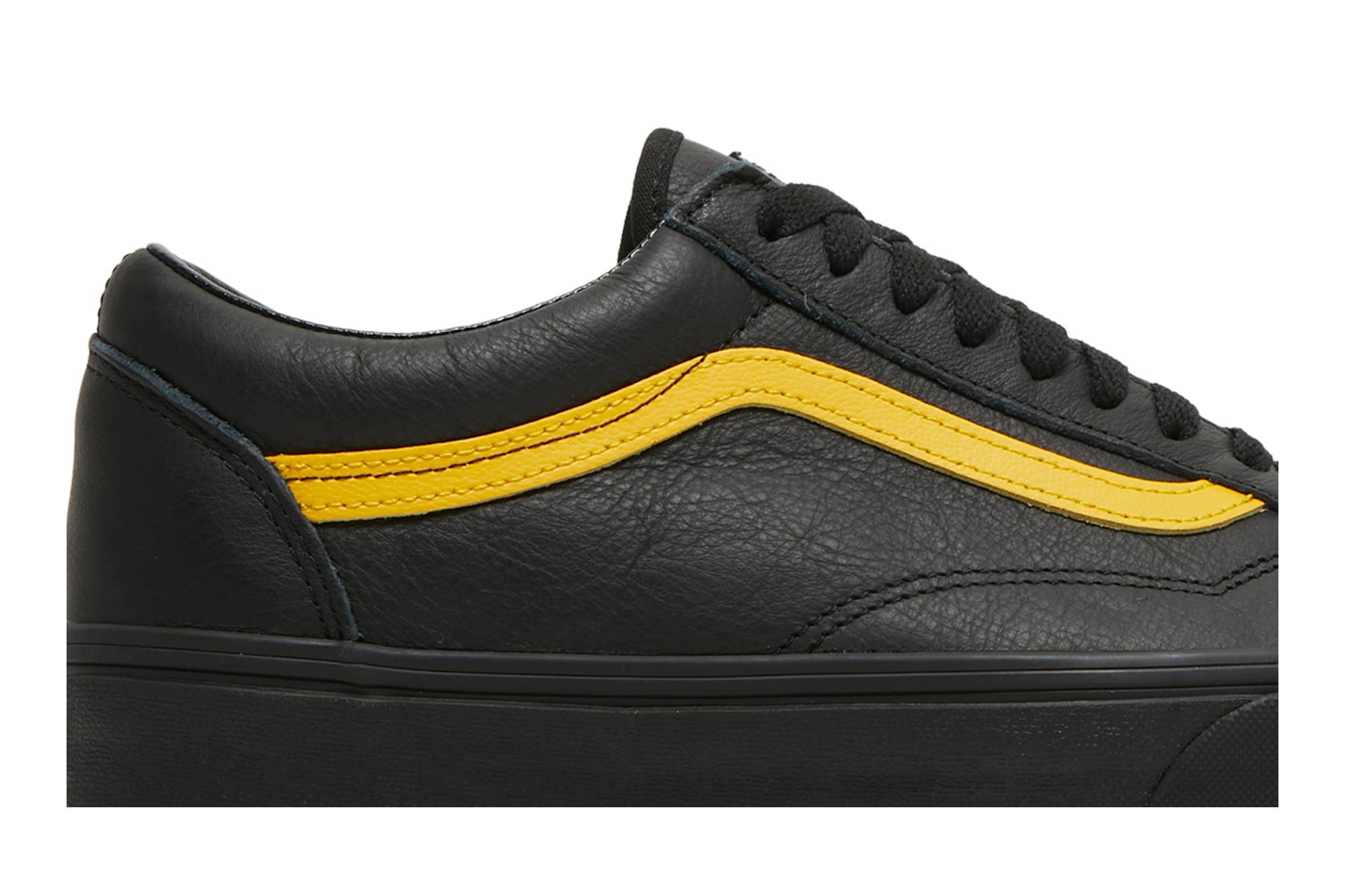Vans Old Skool 'Leather Pop - Black Lemon Chrome' 圖 2