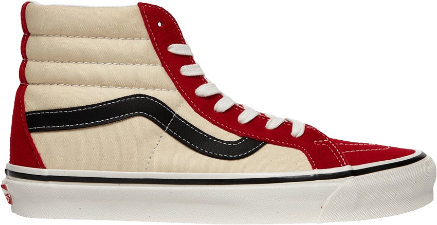 Red and 2025 black vans womens