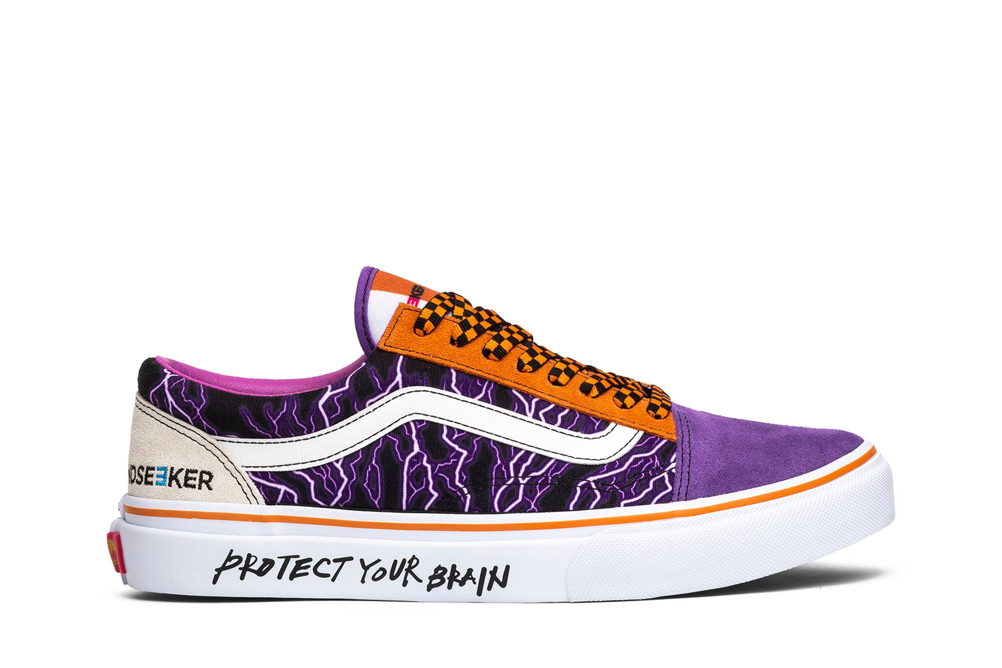 【MONKEY TIME当選/新品未使用】mindseeker × Vans old skool Lightning 2nd / バンズ Limited FLAME FIRE マインドシーカー US8.5 26.5cm Vans - Old Skool 36 DX Sneakers - Women\u0027s Collection - - Yellow