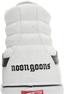 Noon Goons x Vans Sk8-Hi Reissue VLY LX 'White Snake' VN0A4BVH616 Sizing Noon Goons x Vans Sk8-Hi Reissue VLY LX 'White Snake' VN0A4BVH616