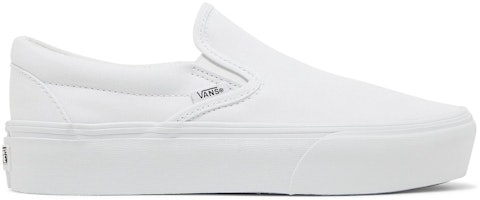 (Women) Vans Classic Slip-On Platform 'White' VN0A3JEZW00 (Women) Vans Classic Slip-On Platform 'White' VN0A3JEZW00