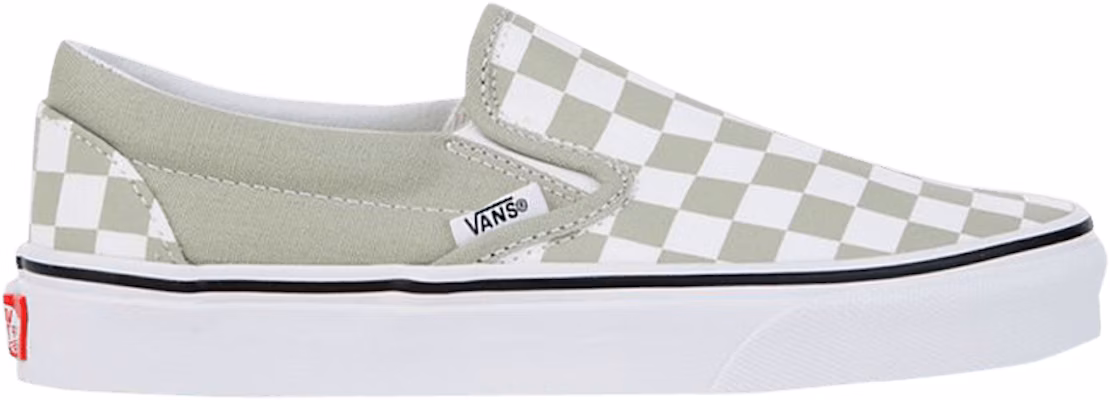 Vans checkerboard slip top on desert sage