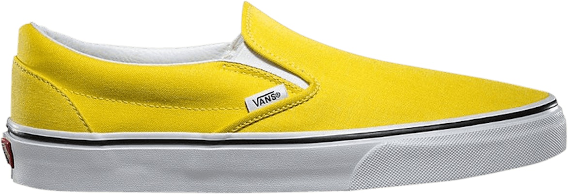 Vibrant yellow slip on 2025 vans