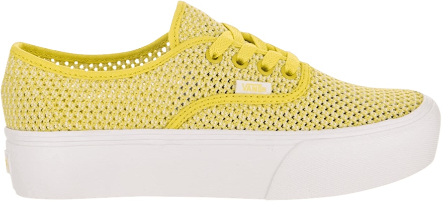 Vans authentic platform sales yellow