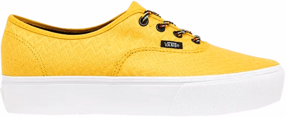 Vans authentic 2025 platform yellow