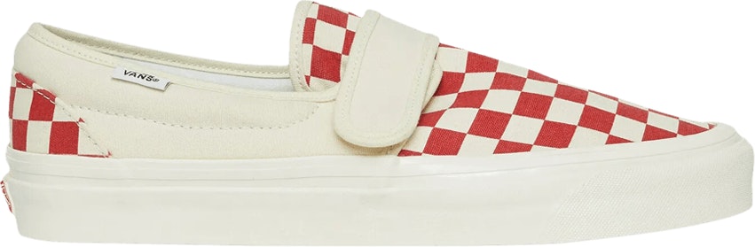 Vans Slip On 47 V DX Anaheim Factory Red Checkerboard