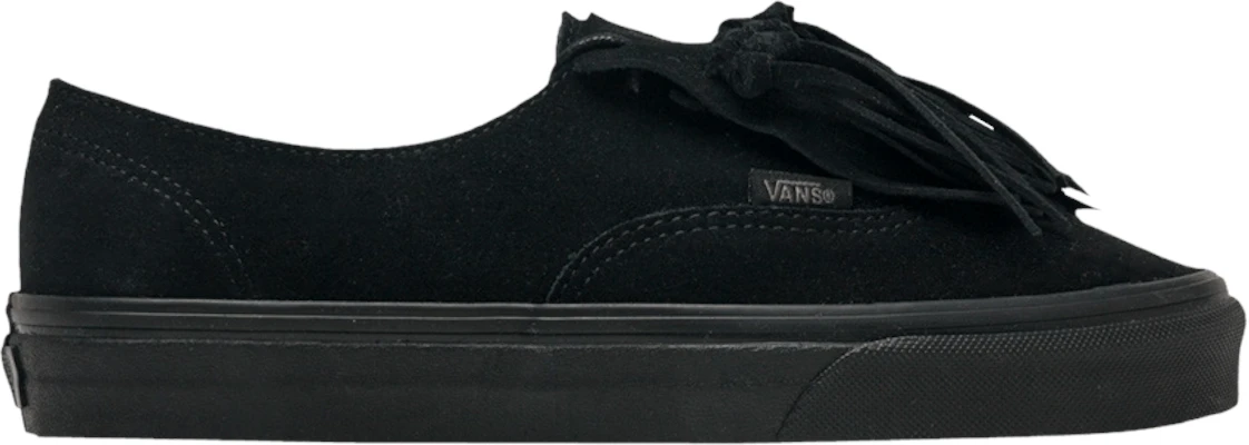 Vans authentic fringe noir best sale