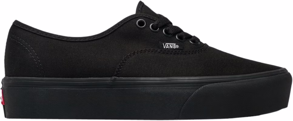 Black authentic platform clearance vans