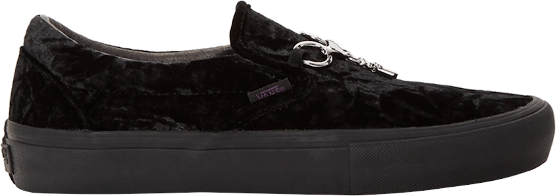 Needles x Vans Slip On Black Velvet VN0A3QXYSHY VN0A3QXYSHY