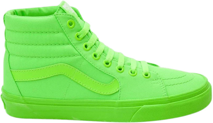 Lime green vans sk8 hi outlet