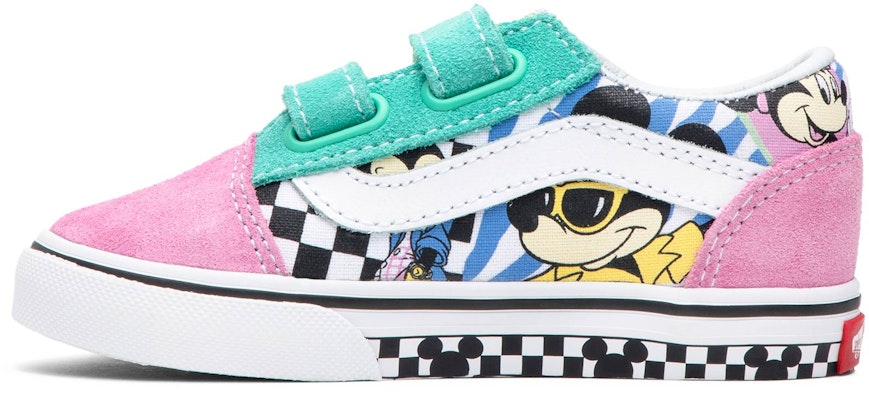 (TD) Disney x Vans Old Skool Velcro '80s Mickey' Sepatu Sneakers VN0A344KUJE Lookbook (TD) Disney x Vans Old Skool Velcro '80s Mickey' Sepatu Sneakers VN0A344KUJE