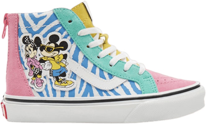 Grade School Disney x Vans Sk8 Hi Zip 80s Mickey VN0A3276UJE