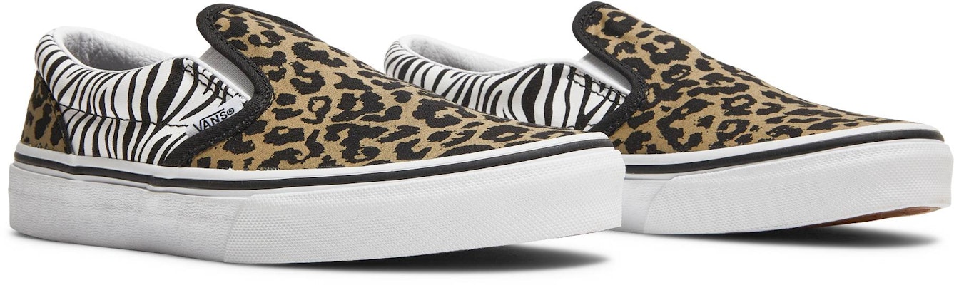 (Kanak-Kanak Sekolah) Vans Classic Slip-On 'Campuran Corak Haiwan' VN0A4UH82JK Cheap (Kanak-Kanak Sekolah) Vans Classic Slip-On 'Campuran Corak Haiwan' VN0A4UH82JK