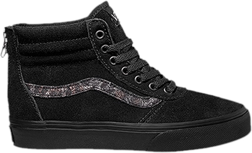 (Grade School) Vans Maddie High Zip 'Cheetah ‑ Black' VN0A3IT29TT